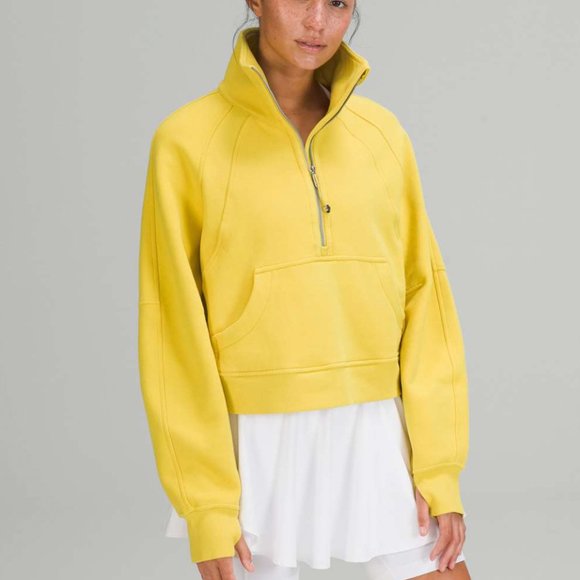 lululemon athletica Tops - Lululemon Scuba Oversized Funnel Neck Shirt Soleil